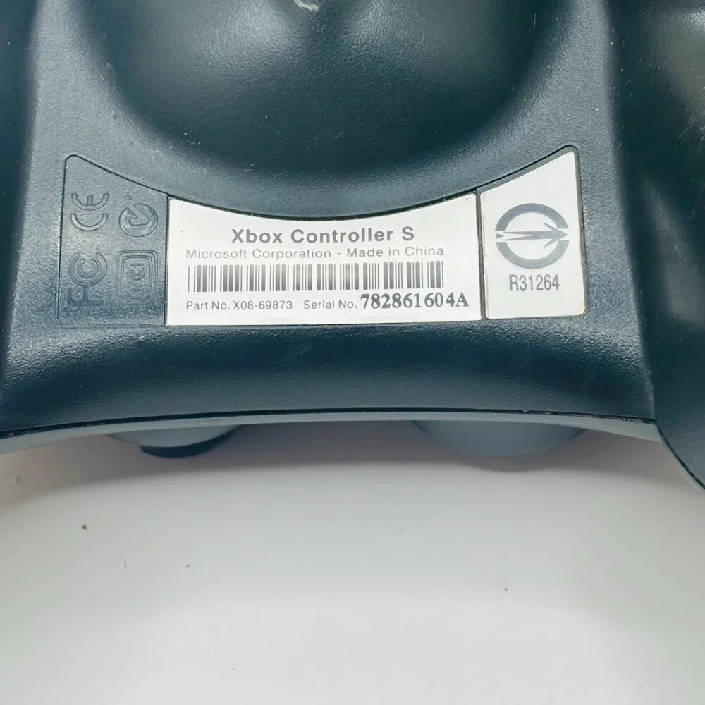 OEM Black Microsoft Original Xbox Controller S X08-69873 Controller - WORKS READ